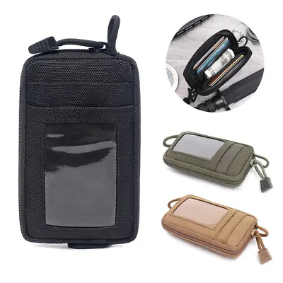 $8.49 • Buy Tactical Wallet Card Bag Army Sports Key Change Purse Camping Men Waist Pack US