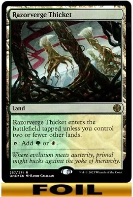 Razorverge Thicket | FOIL | - Phyrexia All Will Be One - NM MTG • $3