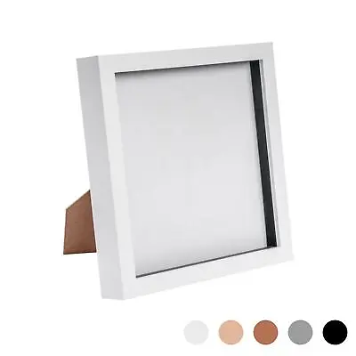 3D Box Photo Frame Standing Hanging Craft Shadow Picture Frames 8 X 8  White • £9