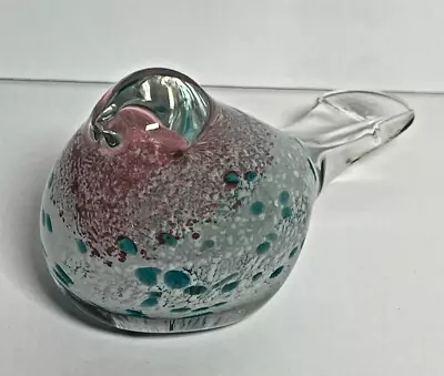 Murano Style Art Glass Colorful Designed Bird Figurine By New Fashion Pink/Teal • $22.95