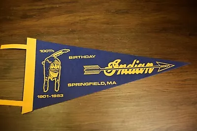 Vintage 100th Anniversary 2001 Indian Pennant Collectible Old Motorcycle • $49.99