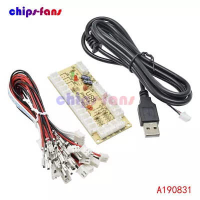 £2.39 • Buy USB Encoder Zero Delay Arcade PC To Joystick MAME 5Pin Sanwa Push Button Cable
