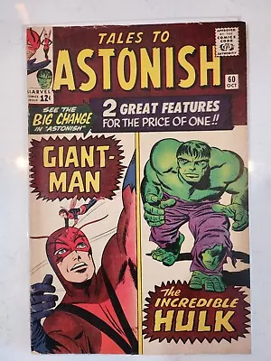 Marvel Tales To Astonish Lot #60 83  1st Cameo Of The Leader L@@K Hulk • $24.95