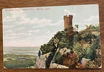 Antique 1900s Castle Craig Hubbard Park Meridan Connecticut CT Postcard P8h • $9.99