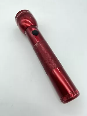 Mag-Lite Red 2 D Cell Flashlight 10  Ontario CA USA LED • $14.99