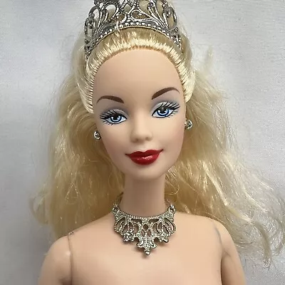 2000 Millenium Princess Barbie Mattel Nude For OOAK Redress Crown Necklace • $9.34