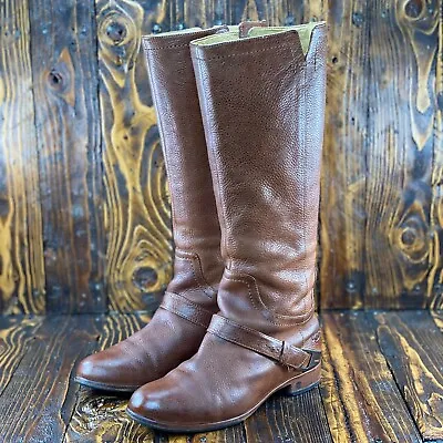 UGG Australia Channing 3184 Tall Chestnut Leather Riding Boots Women's Size 6 • $55