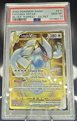 Pokemon Silver Tempest Lugia Vstar PSA Gem Mint 10 211/195 • $3.25