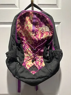 The North Face Jester Purple Yellow Back To School Laptop Back Pack Backpack Bag • $24.95