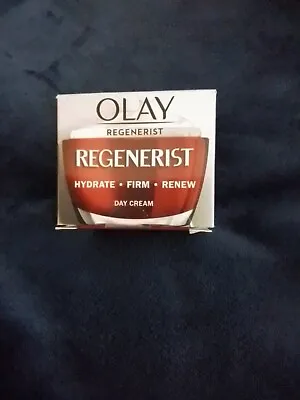 OLAY REGENERIST DAY CREAM MOISTURISER 50ml HYDRATE-FIRM -RENEW NEW • £11.95