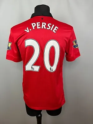 Manchester United 2013 2014 V.persie Home Shirt Football Soccer Nike Size M • $67.50
