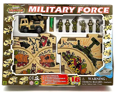 Military Force Battery Operated Vehicle Puzzle Playset 16 PCS New In Box • $29.99