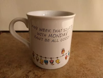 Vintage Hallmark Coffee Cup Mug 'Any Week With Monday / Friday' 1986 • $9.99