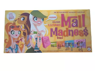 Milton Bradley Mall Madness Electronic Talking Board Game IN BOX Family Night • $19.99