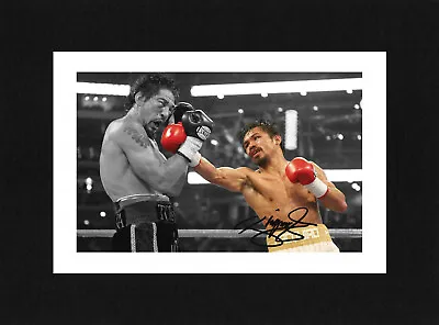 8X6 Mount MANNY PACQUIAO Signed Autograph PHOTO Boxing Print Gift Ready To Frame • $9.46