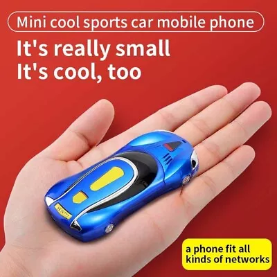 Mini Car Model Mobile CellPhone 1.8'' Screen 2G GSM Dual SIM Unlocked LED Light • $37.19