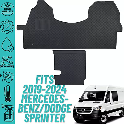 Floor Mats For 2019-2024 Mercedes-Benz Sprinter/Dodge Sprinter All Weather Liner • $99