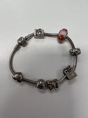 $28.29 • Buy PANDORA 19cm Charm Bracelet - Sterling Silver