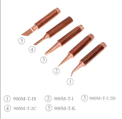 £2.99 • Buy Solder Soldering Iron Tips Standard Size Accessories Electrical Parts Copper