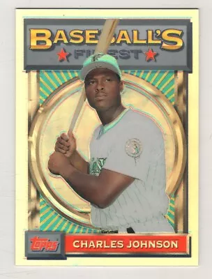 2001 Topps Finest Origins Refractor #13 Charles Johnson Florida Marlins BV$5 • $2