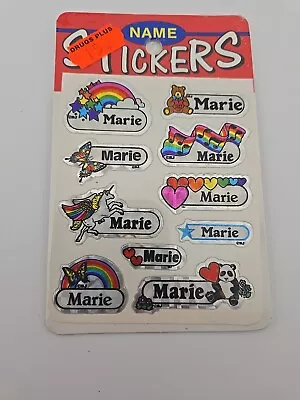 Vintage 1980's PRISM Name Stickers  Marie  Unicorn Rainbow NOS  • $4
