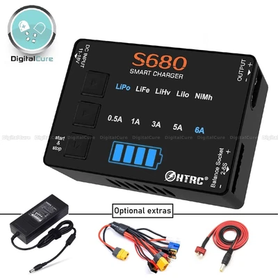 £11.99 • Buy RC Battery Charger HTRC S680 80W 6A 1-6S LiPo LiFe LiHV NiMH - 12V Car