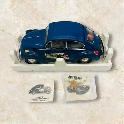 VTG 1973 VW Volkswagen Beetle Bug Blue Car Jim Beam Regal Whiskey Decanter Empty • $68.99