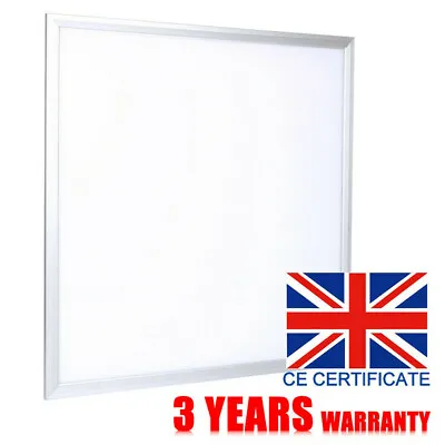 Ceiling LED Panel 600 X 600mm Pure Cool White Light 6500k Office Shop Warehouse • £24.99