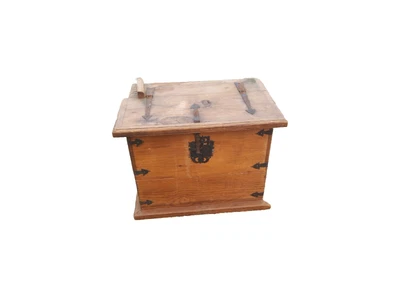 Antique Wooden Blanket Box Chest Trunk • £34