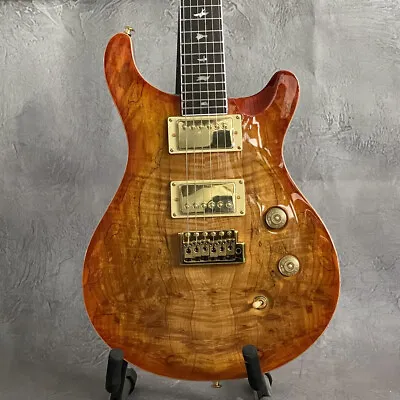 Spalted Maple Top Solid Body 6 Strings PRS Electric Guitar Mahogany Neck • $275.76