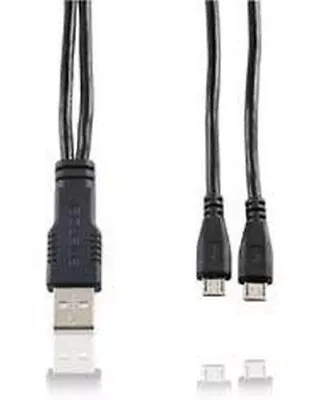 Enercell USB Male Universal Micro USB Dual Male Y Adapter Splitter Cable • $6.38