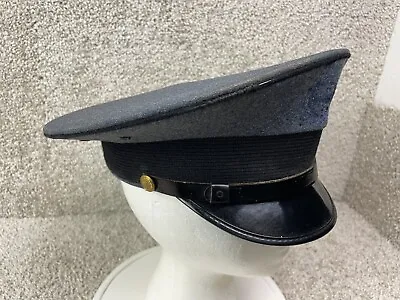 Vintage Virginia Military Institute Cadet Uniform Hat Visor Cap Wool Badge Blue • $20