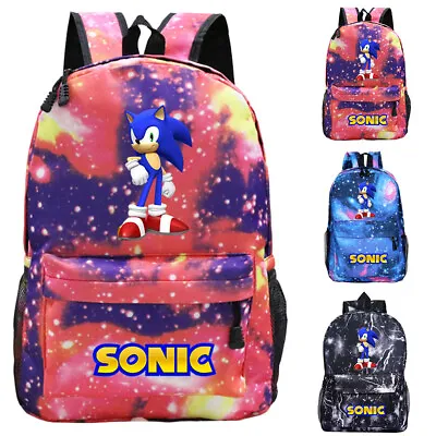 £14.89 • Buy Sonic The Hedgehog Backpack Student School Bag Bookbag Rucksack Kid Boy Girl