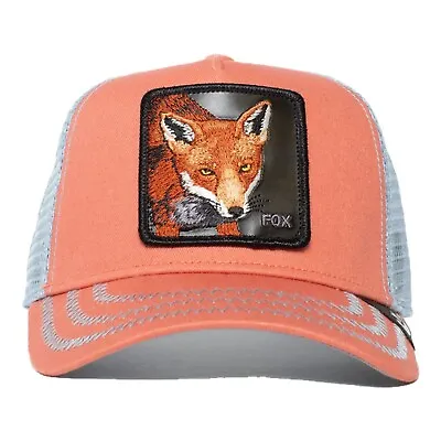 $99.99 • Buy Goorin Bros Animal The Farm Trucker Baseball Snapback Hat Cap The Fox Orange
