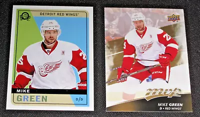 Mike Green 2017-18 O-Pee-Chee Retro #56/2017-18 Upper Deck MVP #138 (2) Cards!! • $3