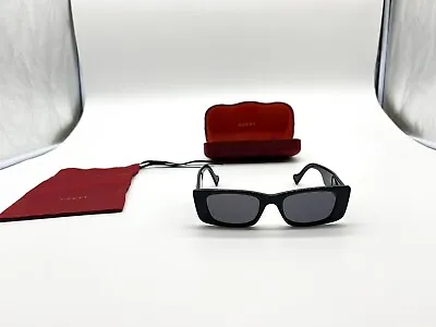 $130 • Buy Gucci GG0516S 001 Grey Black Lightweight Female Sunglasses For Summer 2024