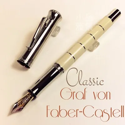 Graf Von Faber Castell Classic Edition Anello Ivory Color Fountain Pen • $569