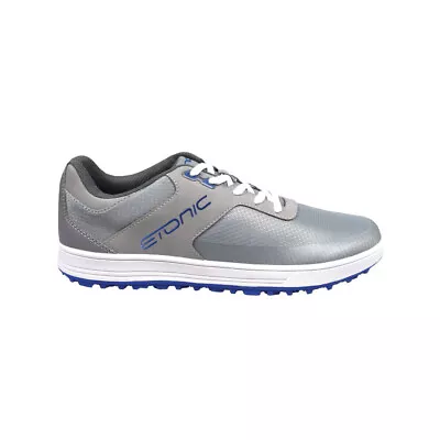 NEW Men's Etonic G-SOK 4.0 Spikeless Golf Shoes Grey / Blue Sz 10.5 M • $48.99