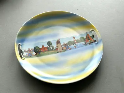 Eleanor Bavaria Porcelain Cake Plate With Dutch Scene 9.5  • $20