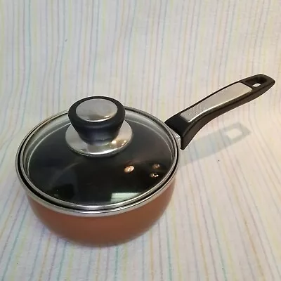 Megaware 1qt Saucepan Small Pot Glass Lid Metallic Brown Spain • $30