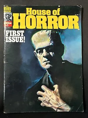House Of Horror Magazine #1 Warren Magazine 1978 Rare Frankenstein Cover • $349.99