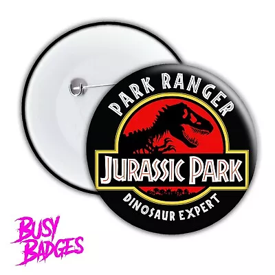 JURASSIC PARK - Park Ranger Badges & Magnets - Toy Kids Party Dinosaur Expert • $5.45