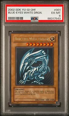 2002 Yugioh Starter Deck Kaiba Sdk-001 Blue-eyes White Dragon Psa 6  Ex-mt • $69.99