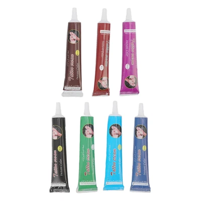 £18 • Buy Temporary Tattoo Paint Colorful Long Lasting Tattoo Paste Cream Black Red C LEL