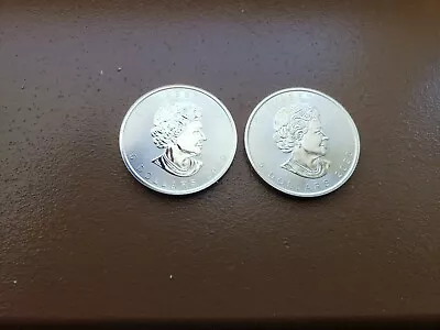 2020 1oz Silver Maple Leaf **LOT OF 2**   2X Canadian Maple • $57