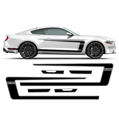 BOSS Style Side Graphic For Ford Mustang 2015 - 2022 • $112.20