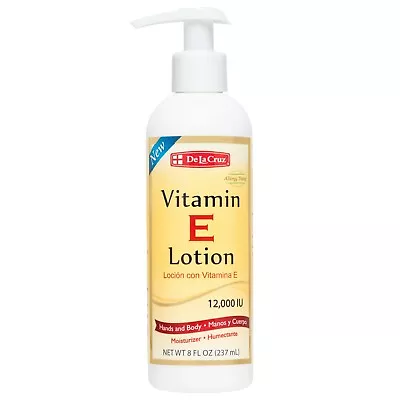 De La Cruz Vitamin E Lotion 12000 IU 8 OZ / Made In USA  Exp. Mar. 2026 • $10.49