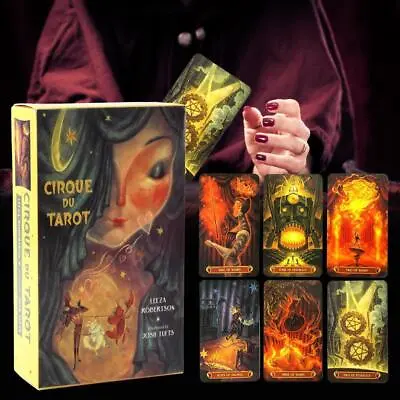 Tarot Cards And Book For Beginners Set 78 Tarrot Cards Cirque Du Tarot Card • $7.99