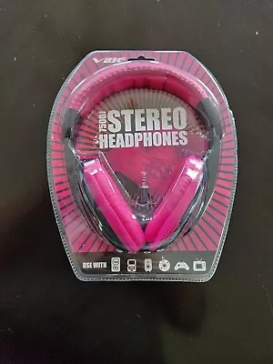 Vibe Sound 750DJ Stereo Headphones Sealed Pink / Black NEW SEALED • $11.99