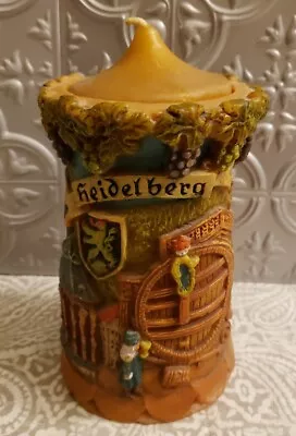 Vtg Wax Candle Germany Gunter Kerzen Diese Kerze Ist Geschmacksmuster  • $28.99